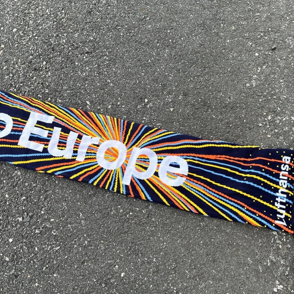 Vintage Lufthansa Yes to Europe Official Scarf Adult